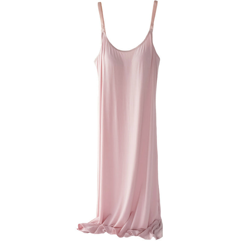 Pregnant Women Fashion Casual Strap Breathable Breastfeeding Dress