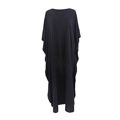 Traje de baño largo informal de color liso para mujer, ideal para vacaciones en la playa