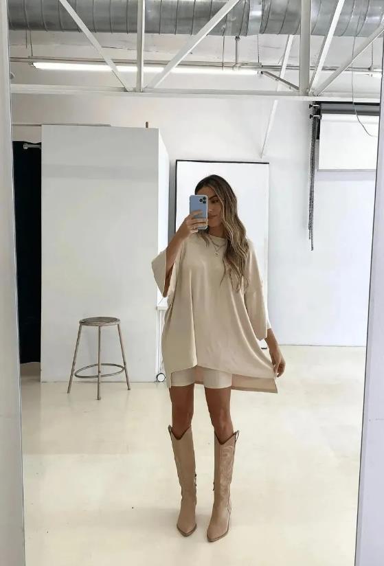 Casual Fashion Women Solid Color Loose T-Shirt And Shorts Set