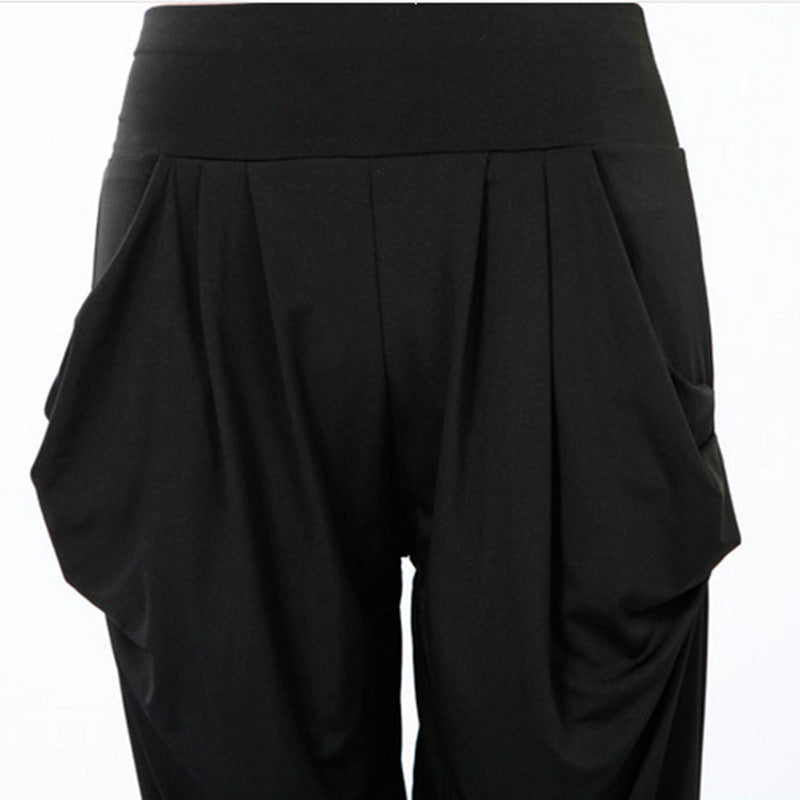 Women'S Casual Solid Color Cropped Pants