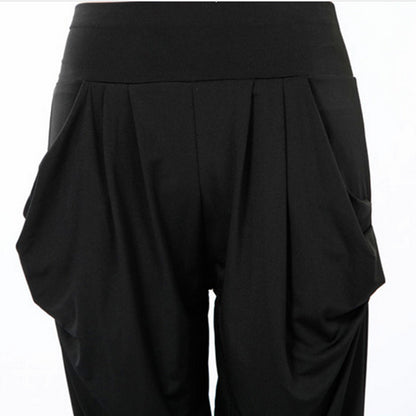 Women'S Casual Solid Color Cropped Pants