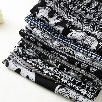 Women Casual Elephant Print Beach Pants