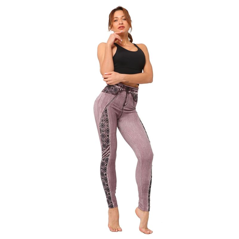 Women High Waist Printed Casual Slim Fashion Leggings Pants