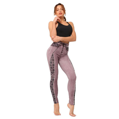 Women High Waist Printed Casual Slim Fashion Leggings Pants