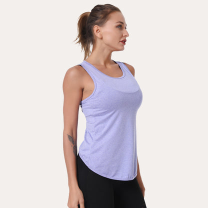 Chaleco deportivo de yoga transpirable e informal para mujer