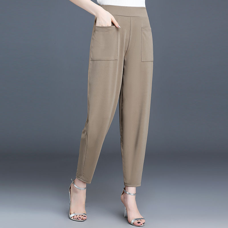 Women'S Casual Solid Color Loose Pants