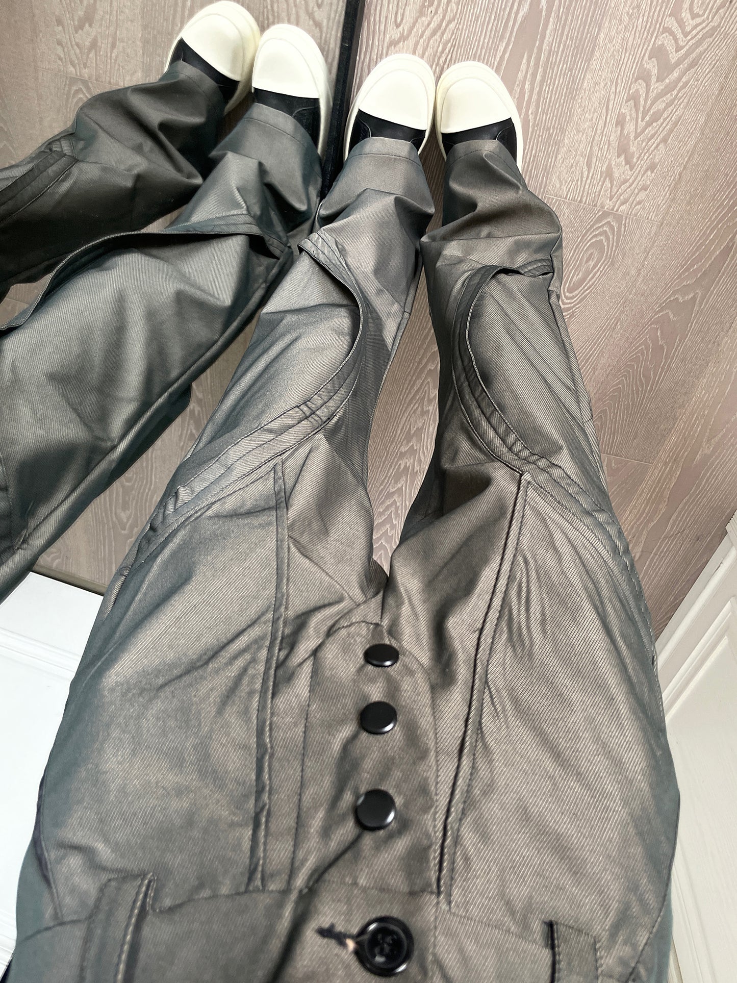 Pantalones cargo rectos sueltos de otoño para mujer con diseño de moda informal