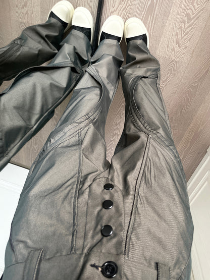 Pantalones cargo rectos sueltos de otoño para mujer con diseño de moda informal