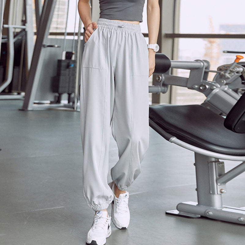 Women Casual Solid Color Loose Sport Joggers