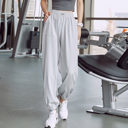 Women Casual Solid Color Loose Sport Joggers