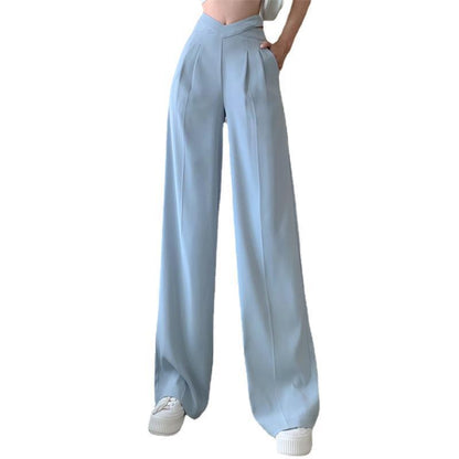 Fashion Women Wide-Leg Casual Summer High Waist Loose Pants
