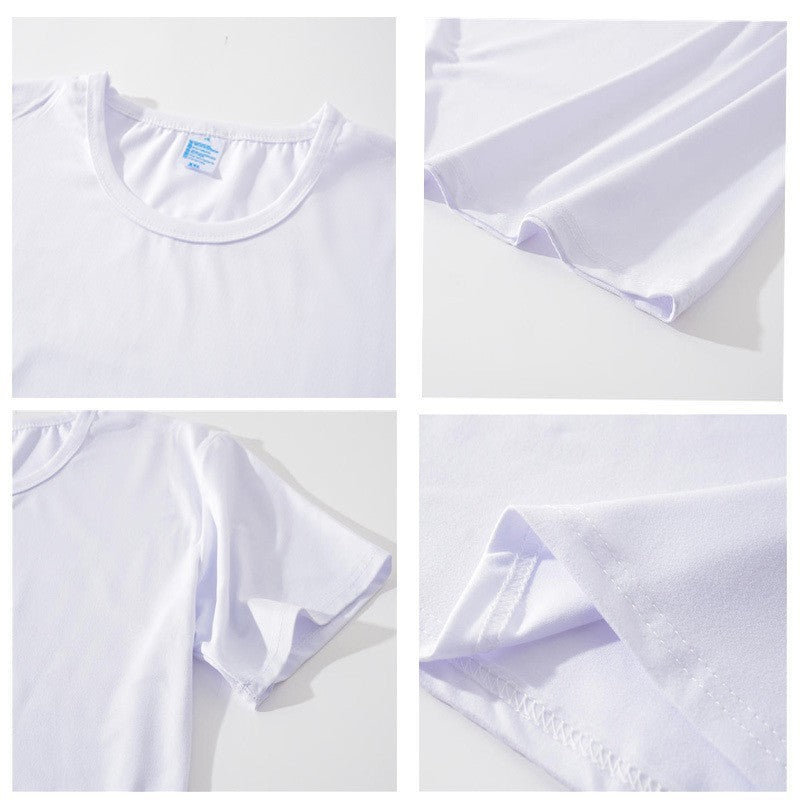 Camiseta informal de manga corta con estampado de corazón para mujer