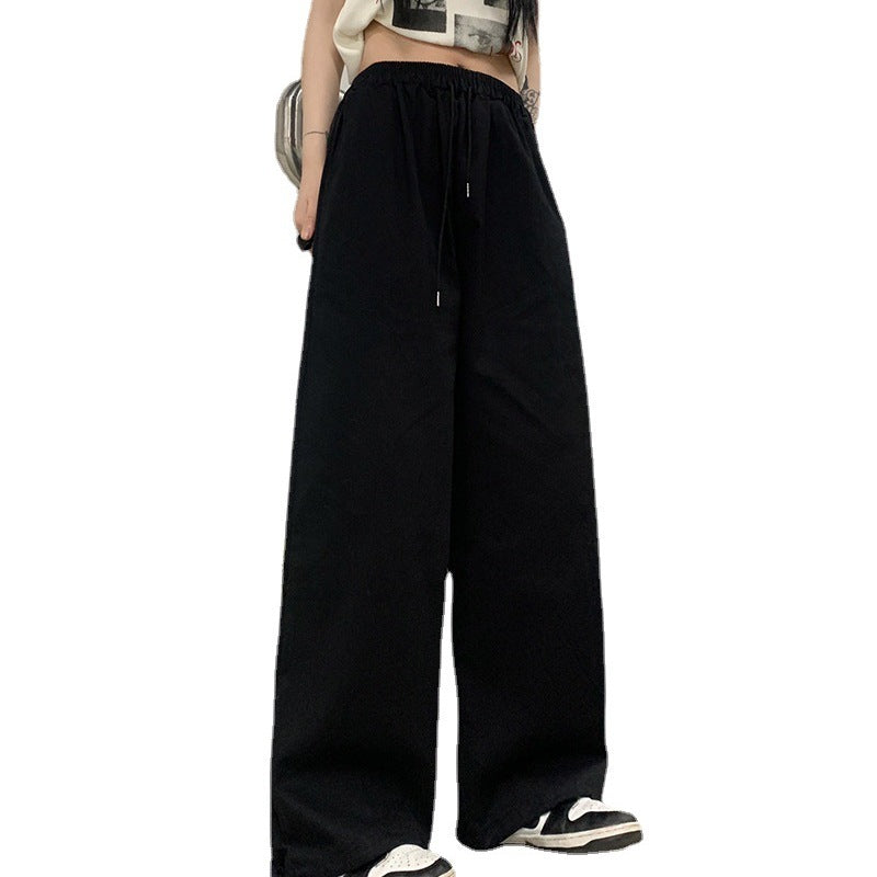Plus Size Women Casual High Waist Loose Comfortable Straight Casual Cargo Pants