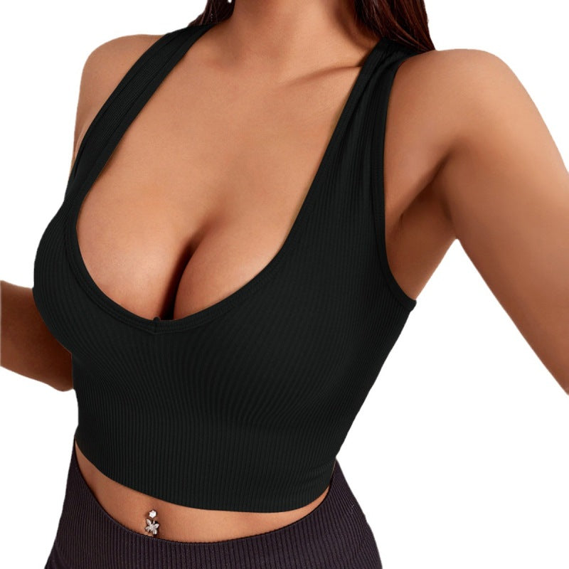 Chaleco deportivo informal de secado rápido para mujer