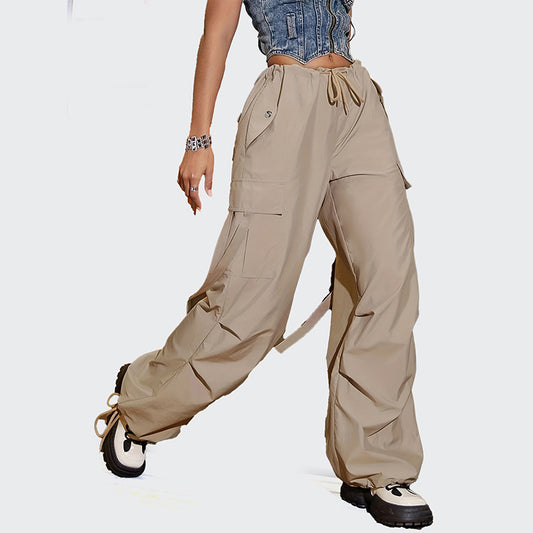 Pantalones cargo holgados casuales de moda para mujer