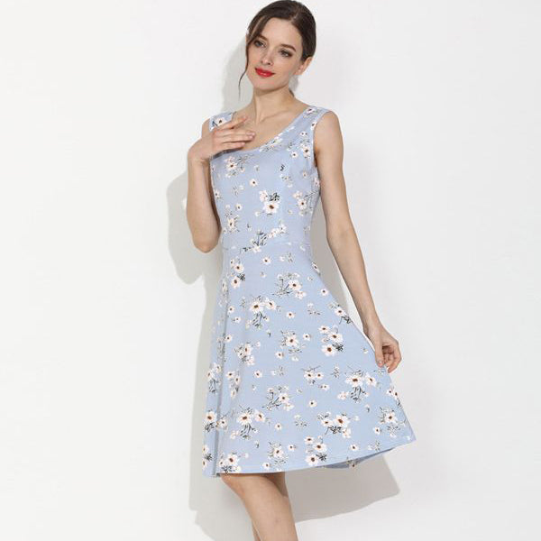 Vestido de lactancia con estampado floral informal de moda de verano para mujeres embarazadas