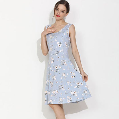 Vestido de lactancia con estampado floral informal de moda de verano para mujeres embarazadas