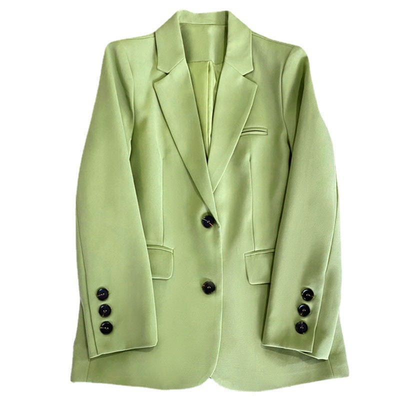 Women Casual Solid Color Single-Breasted Blazers
