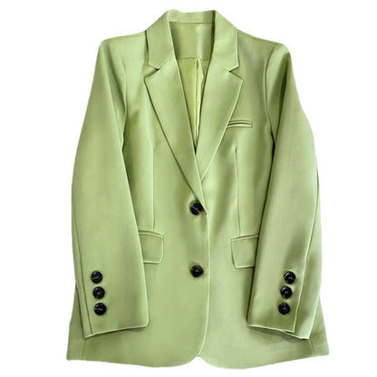 Women Casual Solid Color Single-Breasted Blazers