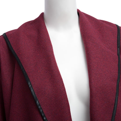 Women Fashion Casual Long Sleeve Heap Collar Irreguar Surplice Coat