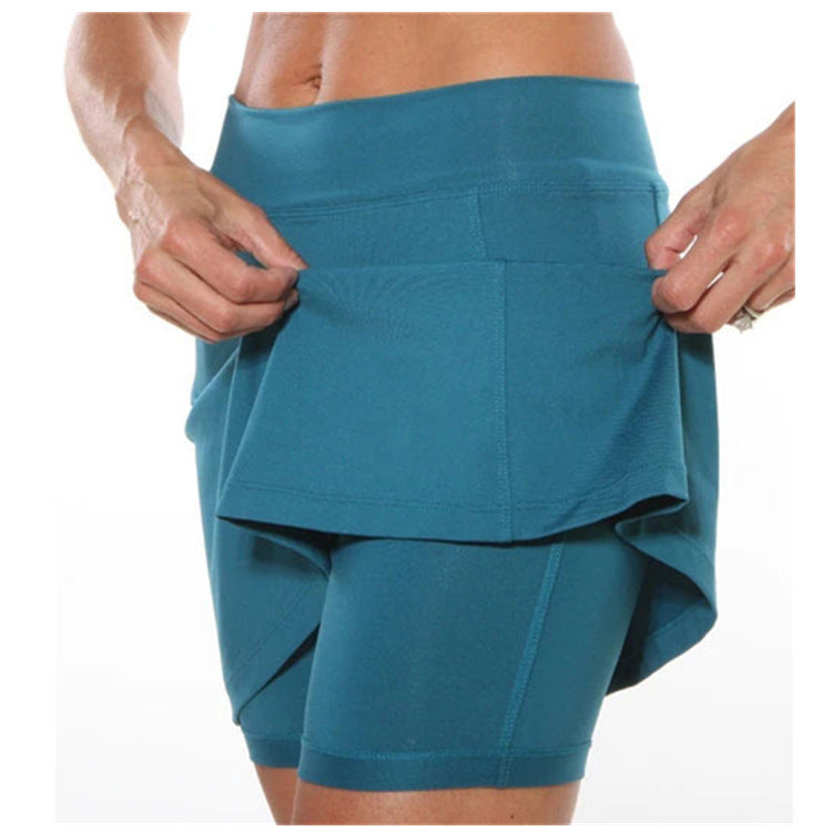 Women'S Fashion Casual Solid Color Mid Waist Pantskirt