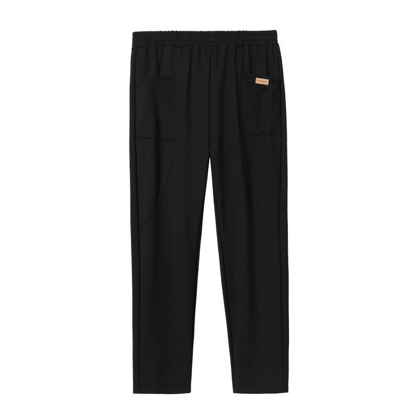 Women Fashion Casual High Waist Solid Color Stretch Leg Pants