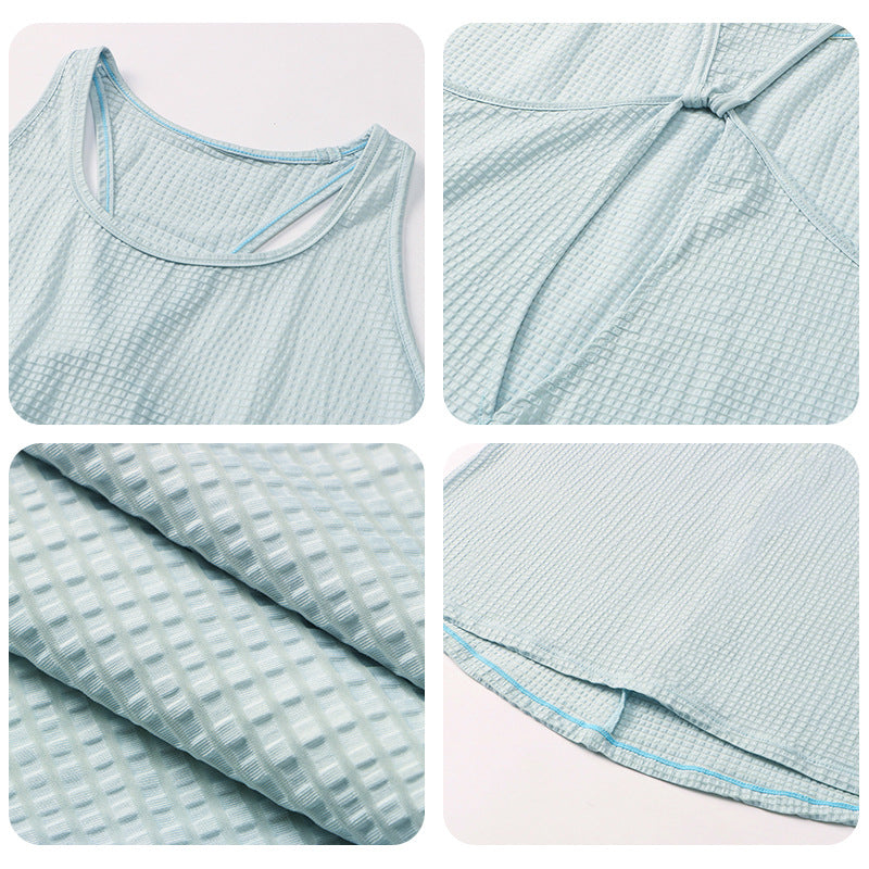 Blusa de yoga holgada informal de color liso para mujer