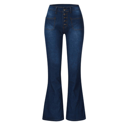Women'S Fashion Casual High-Breasted Flared Pants