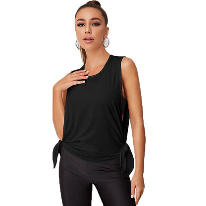 Women Casual Solid Color Quick-Dry Sport Tanks