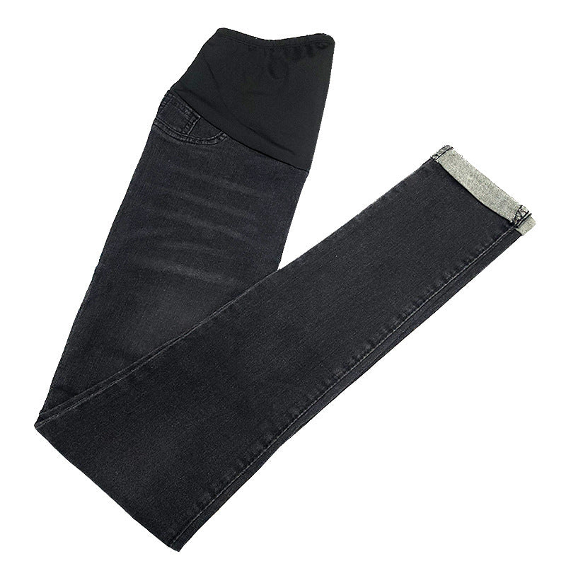 Leggings elásticos de cintura alta para embarazadas, informales, que levantan la cadera y el vientre.