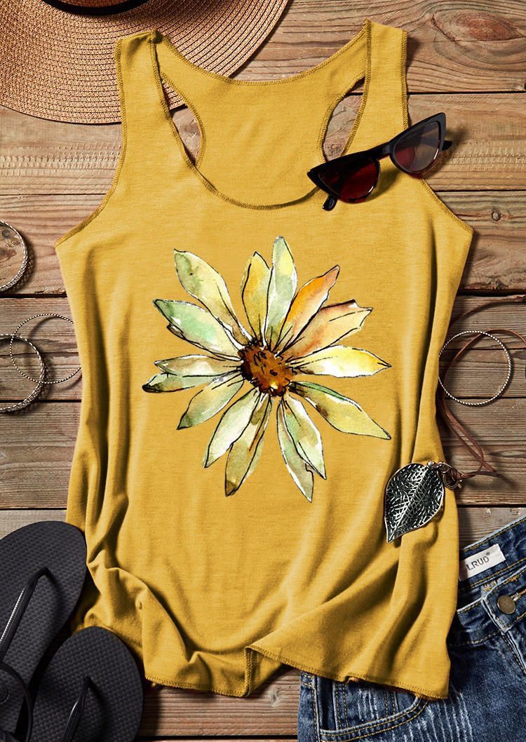 Women Fashion Lived By The Moon Loved By The Sun Moon Printed Casual Tank Top