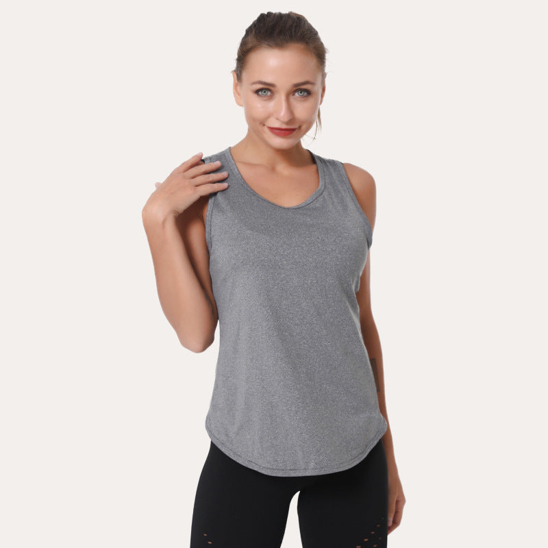 Chaleco deportivo de yoga transpirable e informal para mujer
