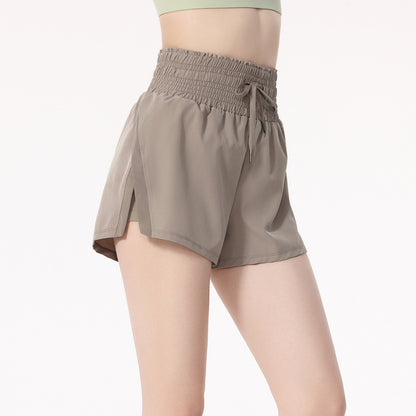 Pantalones cortos deportivos casuales de color sólido para mujer