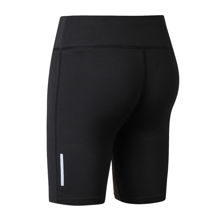 Women'S Casual Fitness Quick-Drying Tight Sports Cropped Biker Shorts