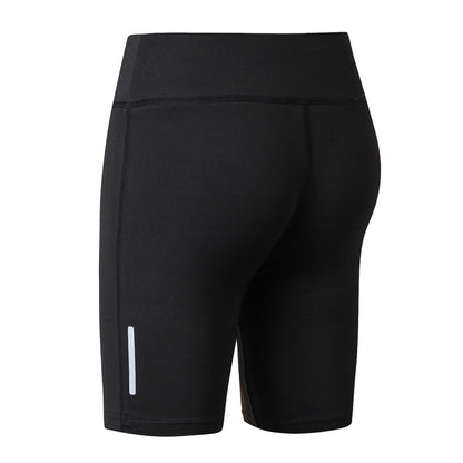 Women'S Casual Fitness Quick-Drying Tight Sports Cropped Biker Shorts