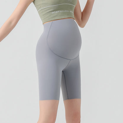 Pregnant Women Fashion Casual Solid Color High Waist Yoga Shark Pants