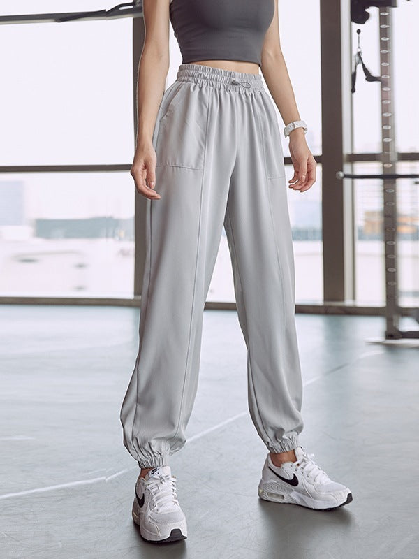 Women Casual Solid Color Loose Sport Joggers