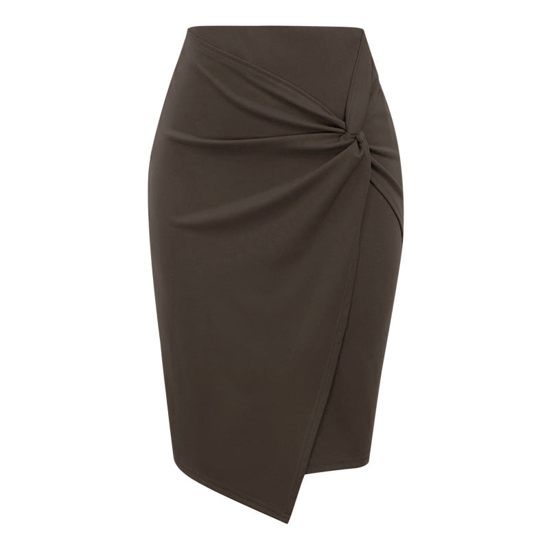 Women Printed Casual Hip Midi Skirt