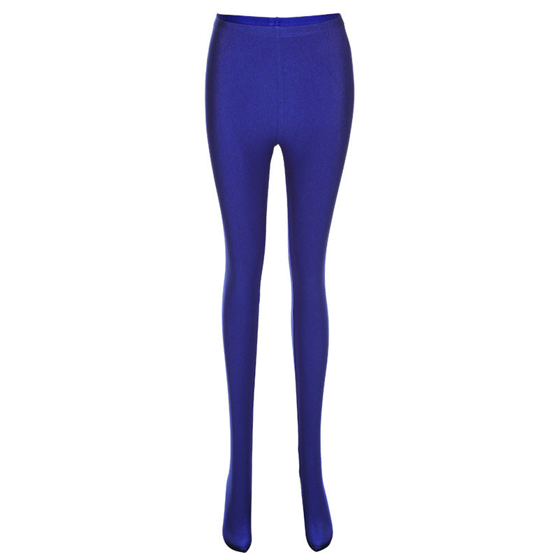 Women Casual Solid Color Tight Leggings