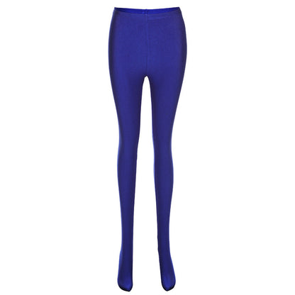 Women Casual Solid Color Tight Leggings