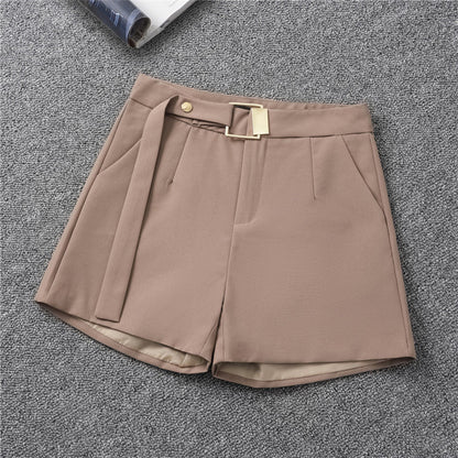 S-3XL Women Summer Casual Loose High Waist Wide Leg A-Line Shorts