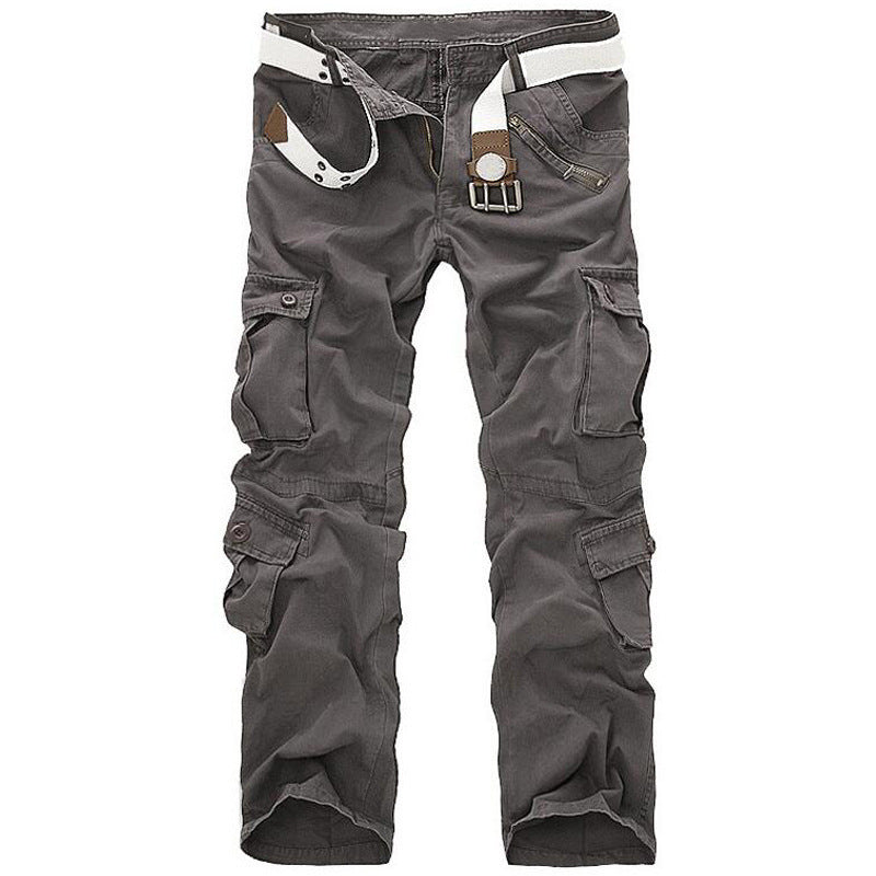 Women Fashion Casual Loose Multipocket Wide-Legged Pants