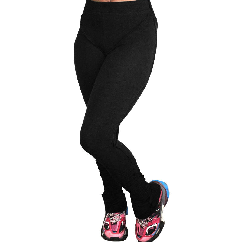 Women Fashion basic Casual Solid Color Tight Pants