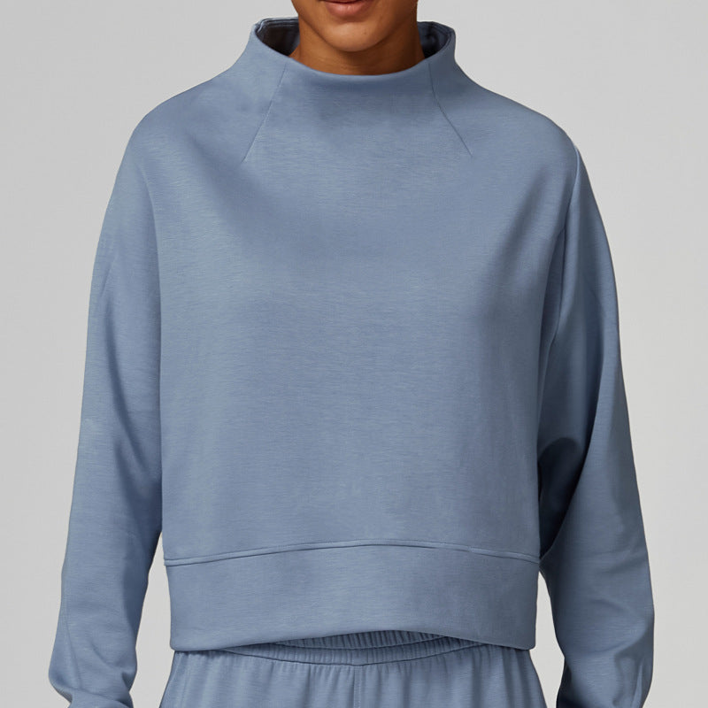 Conjunto deportivo informal de sudadera y pantalón deportivo de color liso para mujer