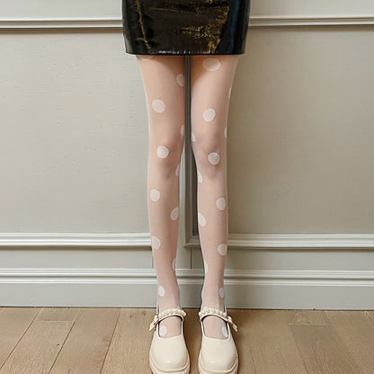 Women'S Casual Fashion Sexy Polka Dot Thin Pantyhose Stockings
