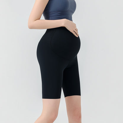 Pregnant Women Fashion Casual Solid Color High Waist Yoga Shark Pants