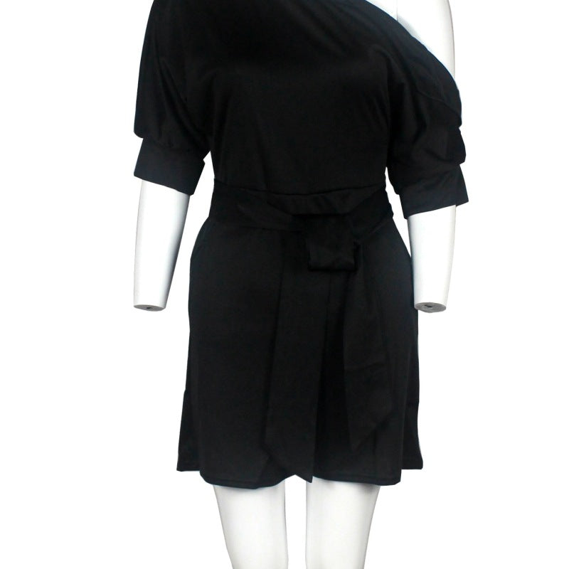 Women Casual Elegant Off-Shoulder Button Down Solid Color Short Sleeve Rompers