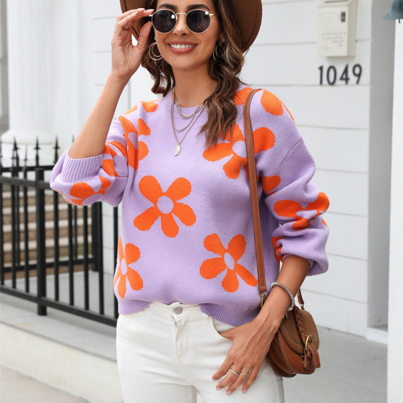 Women Casual Autumn And Winter Knitted Sweater