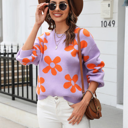 Women Casual Autumn And Winter Knitted Sweater