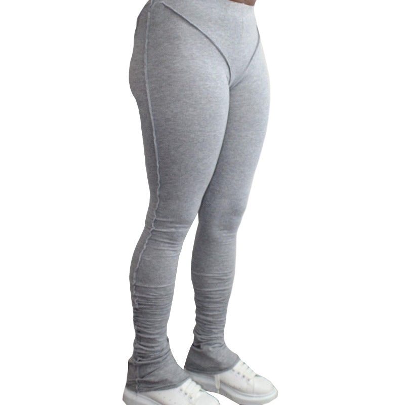 Women Fashion basic Casual Solid Color Tight Pants